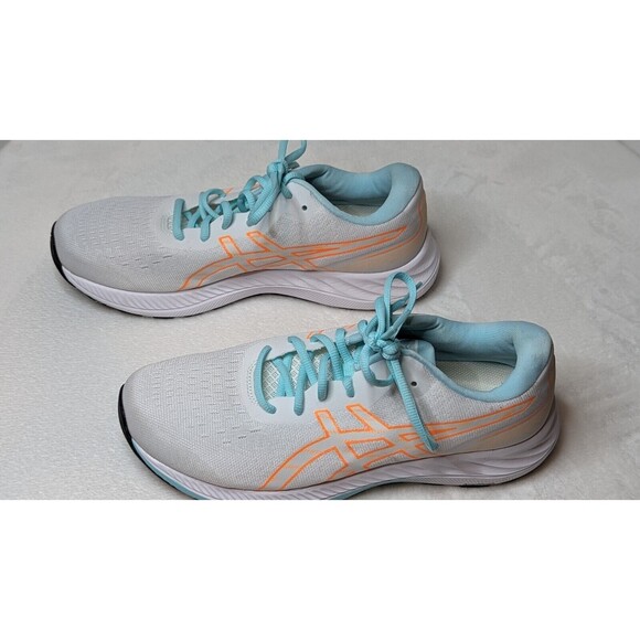 ASICS Women's GEL-Excite 9 White/Orange Pop Running Shoes-Sz (8) #1012B182-100 - Picture 2 of 16